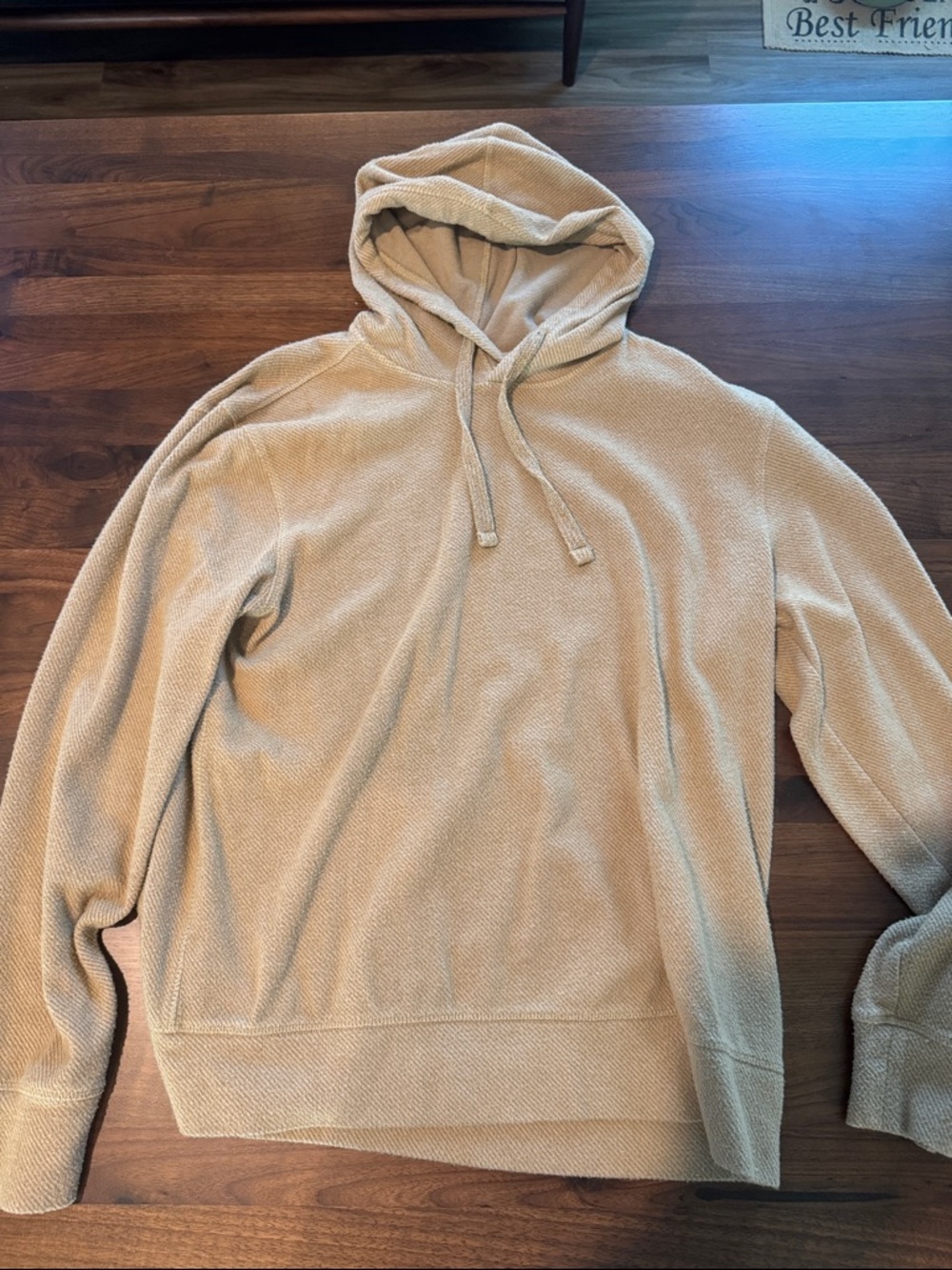 Faherty Neutral Tan Hooded Sweater hoodie